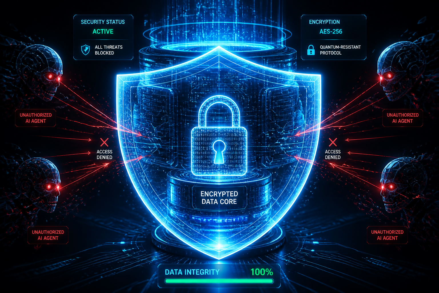 Shield protecting digital data core